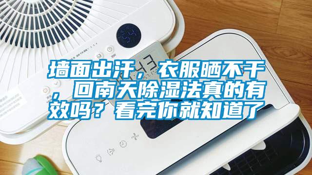 墻面出汗，衣服曬不干，回南天除濕法真的有效嗎？看完你就知道了