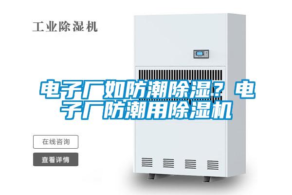 電子廠如防潮除濕？電子廠防潮用除濕機(jī)