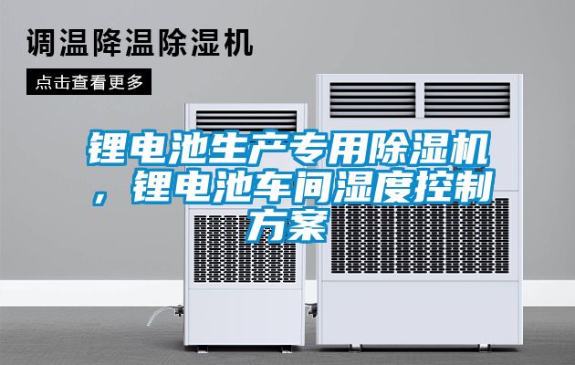 鋰電池生產(chǎn)專用除濕機(jī)，鋰電池車間濕度控制方案